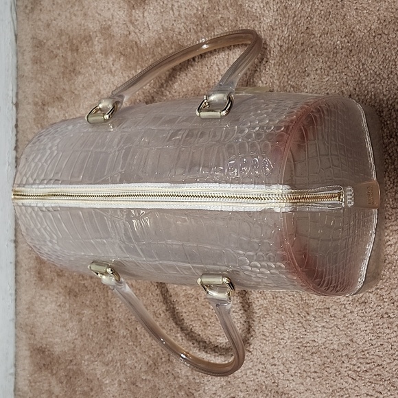 Furla Clear Opaque Jelly PVC Candy Bag Purse Satchel Handbag - Picture 10 of 15